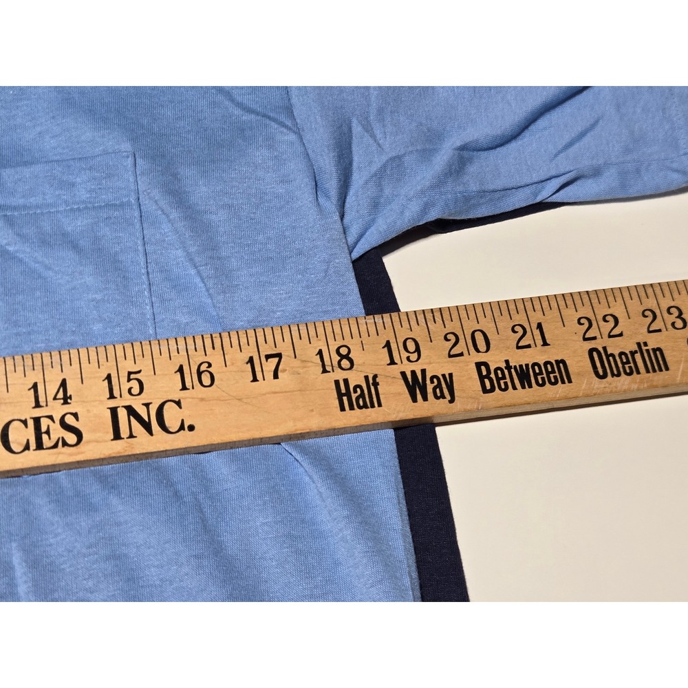 Vintage Ames Pocket T-Shirt Set (2 Shirts, Blue + Navy, M, USA Made)‎ - Picture 5 of 6